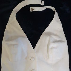 Hugo Buscati Victoria's Secret White Halter Top 2P
